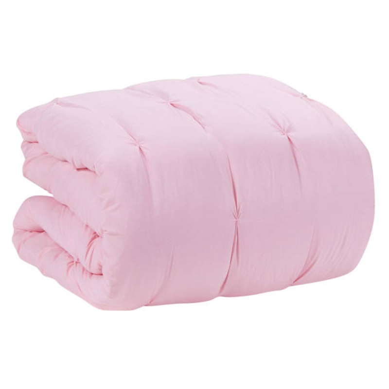 Tiny Dreamers 3-Piece Pink Pintuck Comforter, Full/Queen