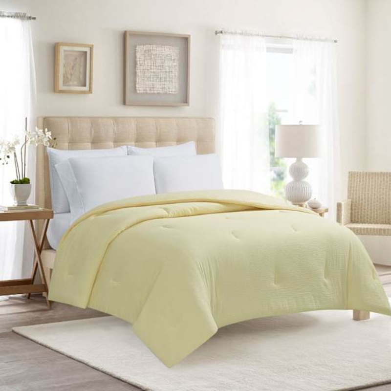 Yellow Microfiber Comforter, King