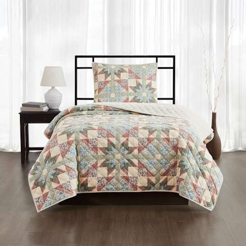 2-Piece Betsy Multicolor Quilt Set, Twin/Twin XL