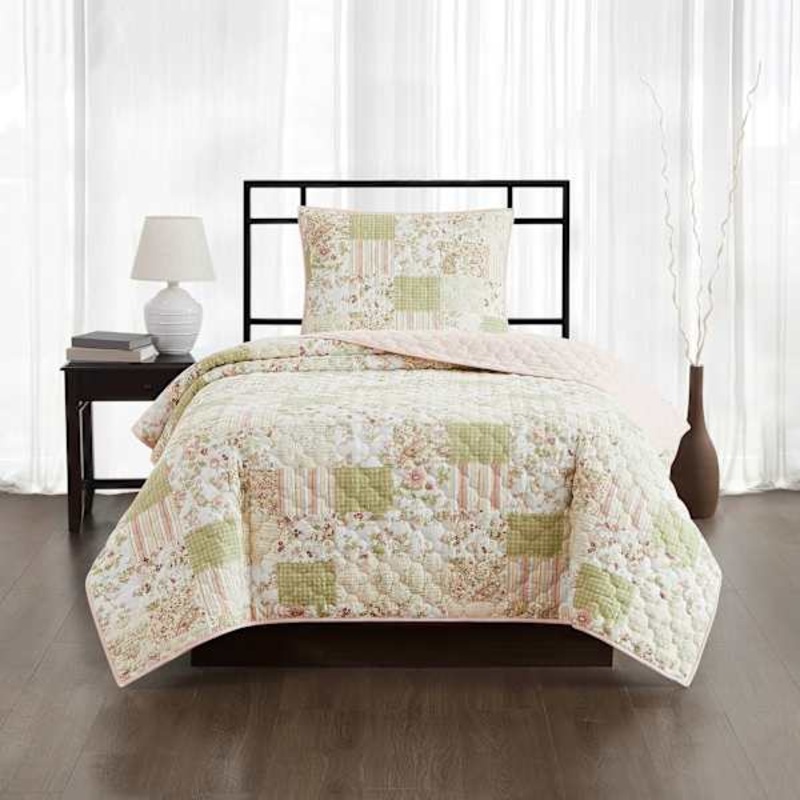 2-Piece Shelly Multicolor Quilt Set, Twin/Twin XL