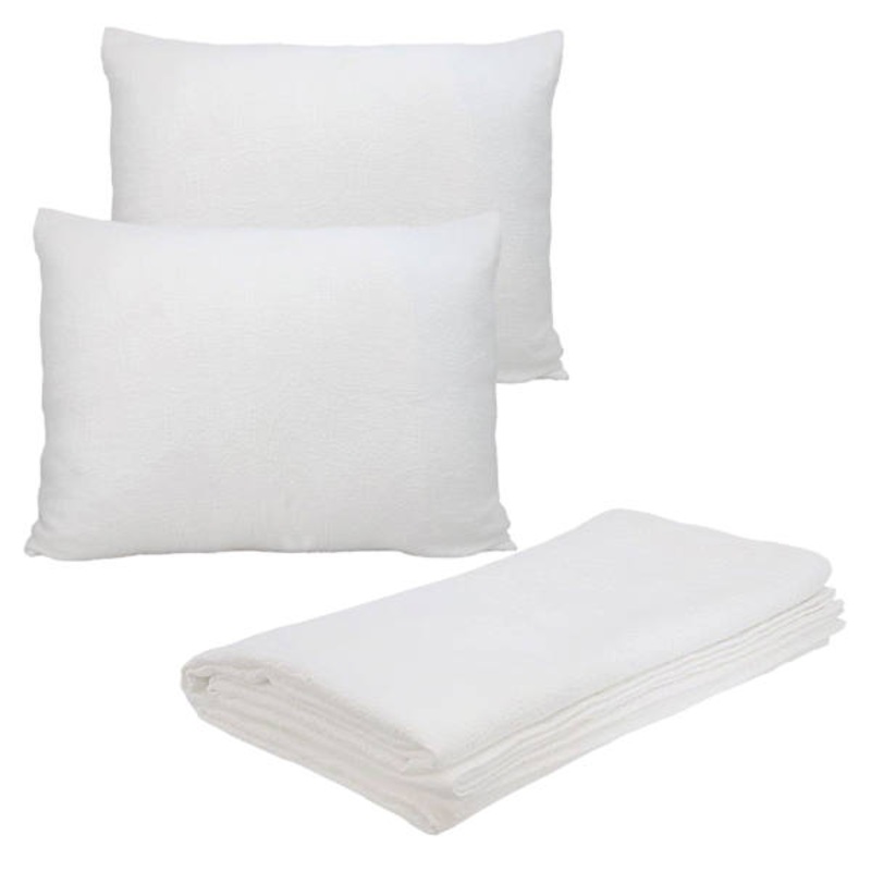 3-Piece White Arabesque Jacquard Coverlet Set, Full/Queen