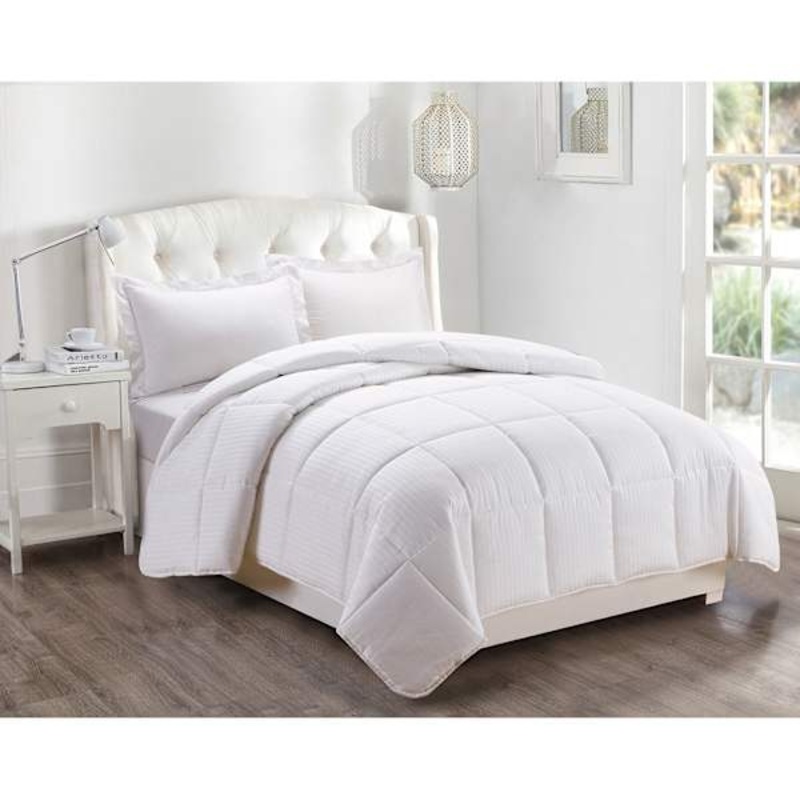 White Down Alternating Comforter, Full/Queen