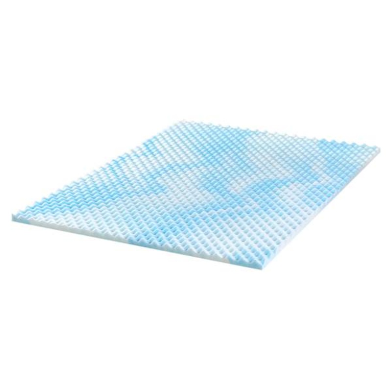 Zinus 1.5″ Cooling Swirl Gel Memory Foam Mattress Topper, Twin/Twin XL