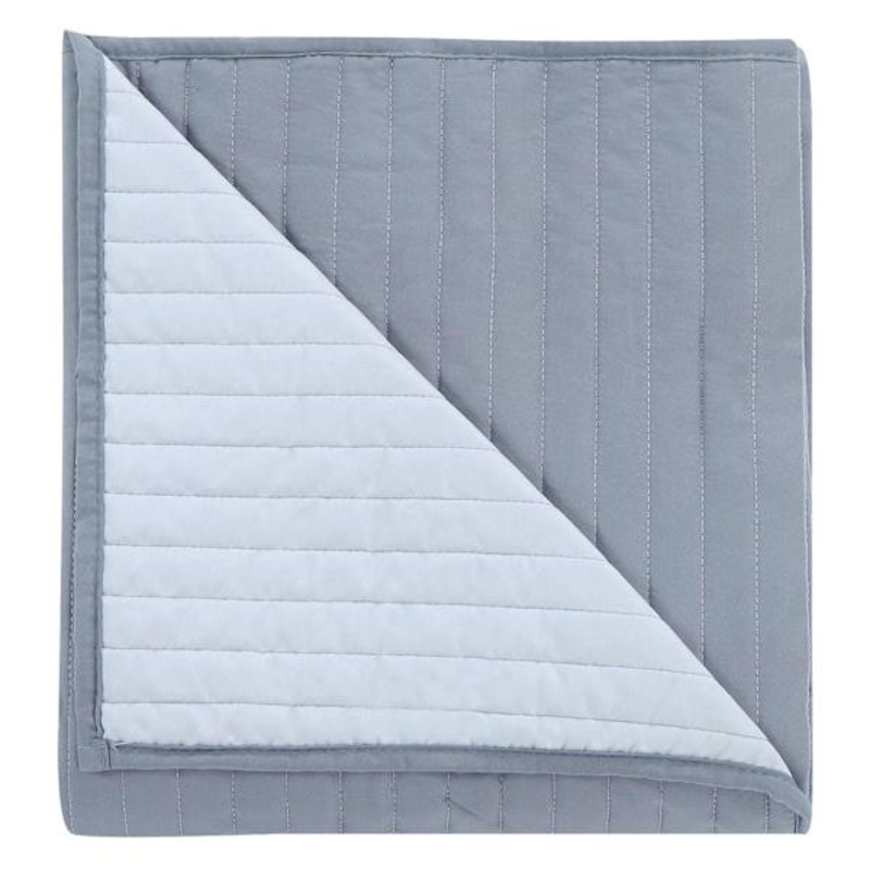 Tiny Dreamers Solid Grey Quilt, Full/Queen