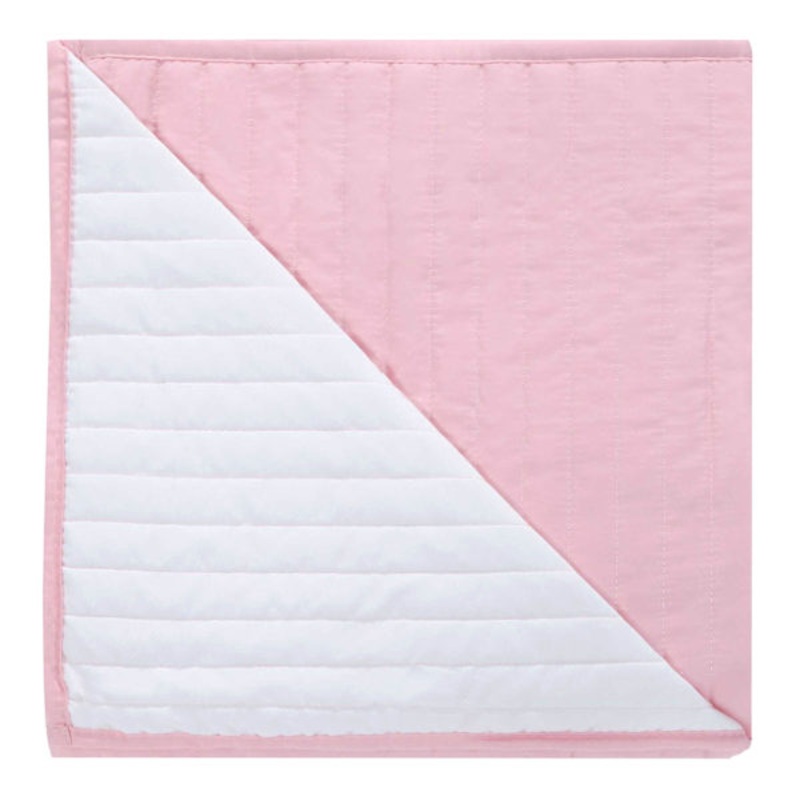 Tiny Dreamers Solid Pink Quilt, Full/Queen