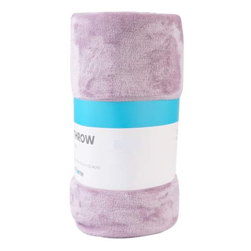 Purple Microfiber Plush Throw Blanket, 50×60
