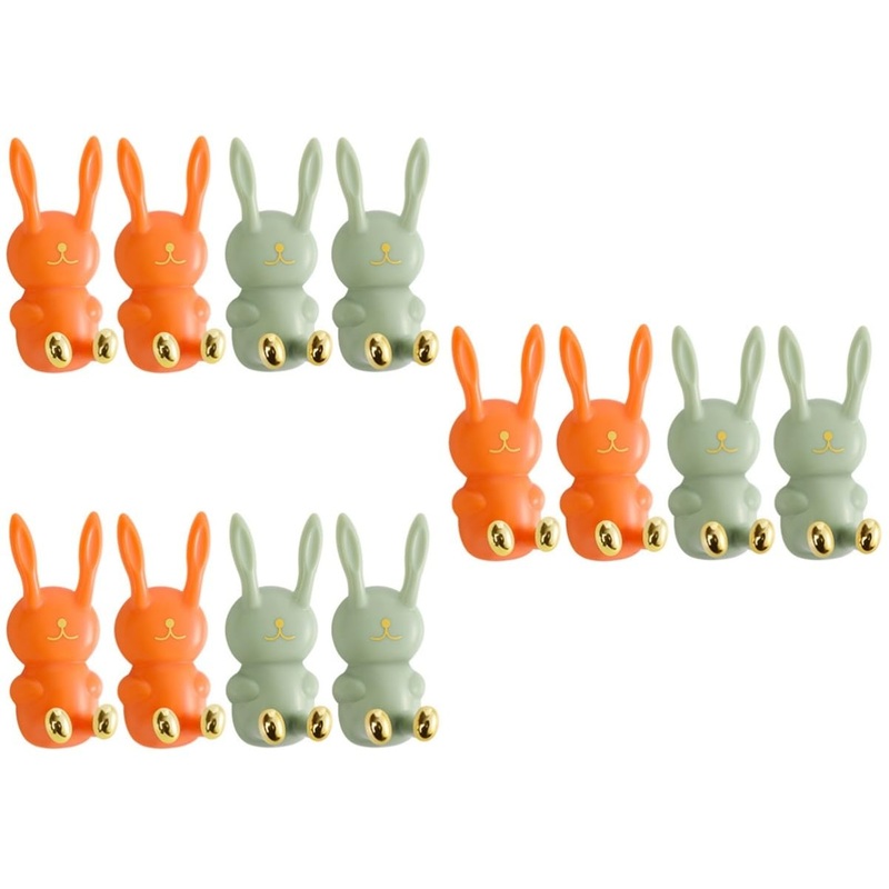 Alipis 12 STK sticky hook of the caricature toothbrush hook connector holders hook for washbear razor holder for the wall toothpaste razor holder Luffa hook holder raccaster ABS