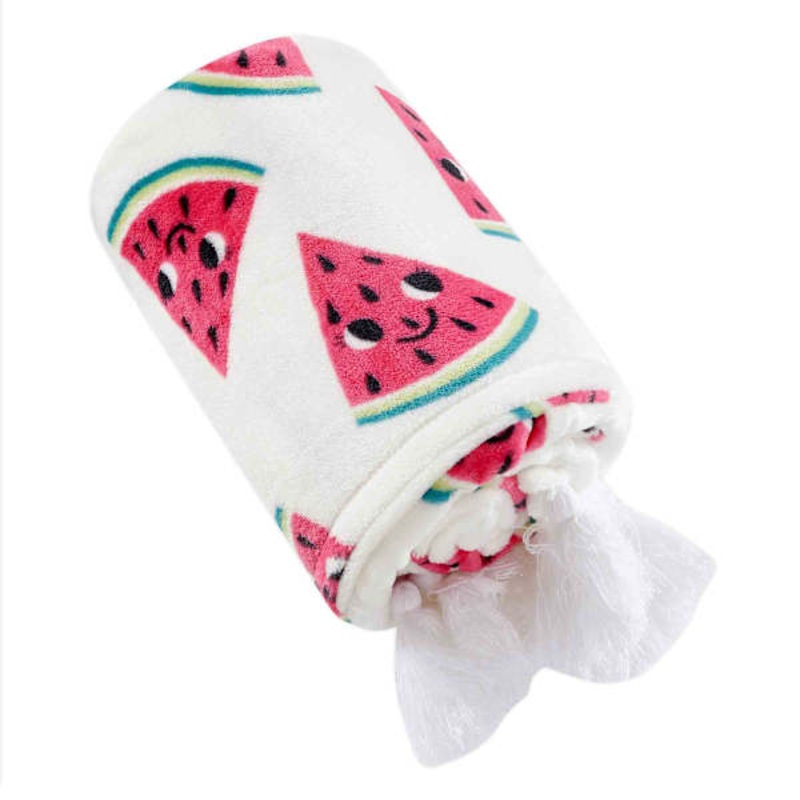 Tiny Dreamers Watermelon Throw Blanket, 50×60