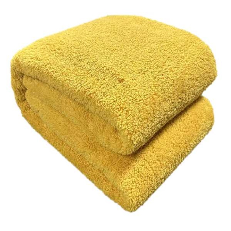 Yellow Sherpa Bed Blanket, King