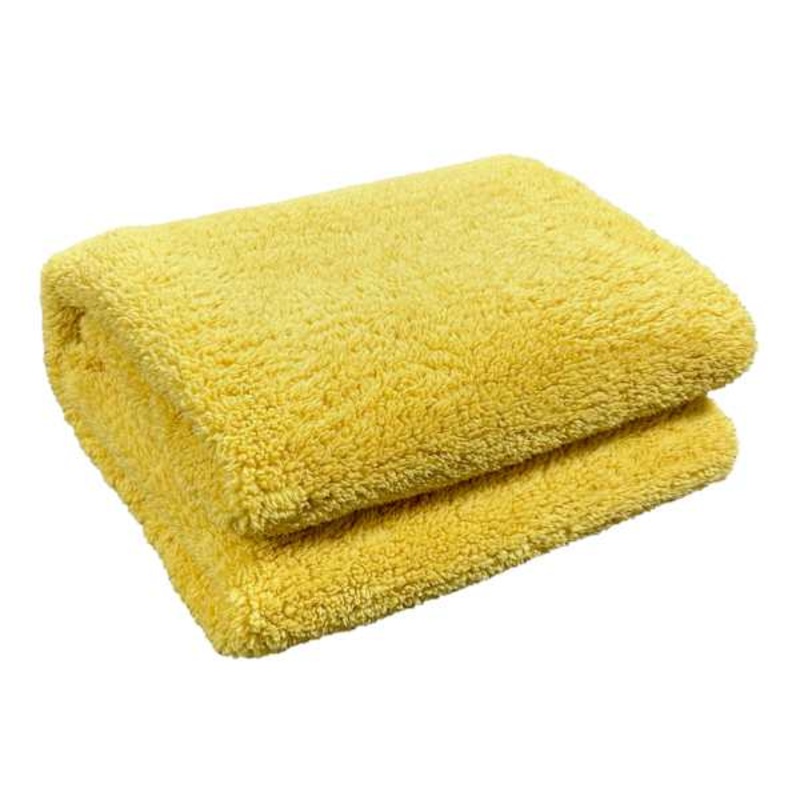 Yellow Sherpa Throw Blanket, 50×60
