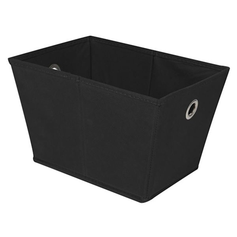 Black Collapsible Storage Tote, Small