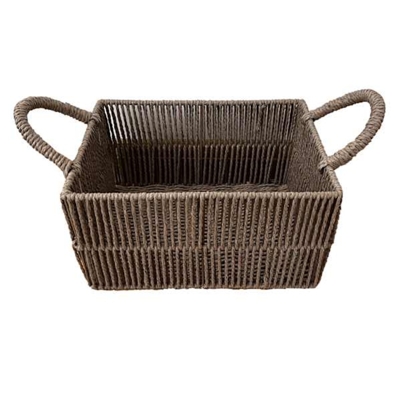 Brown Paper Storage Basket, Large