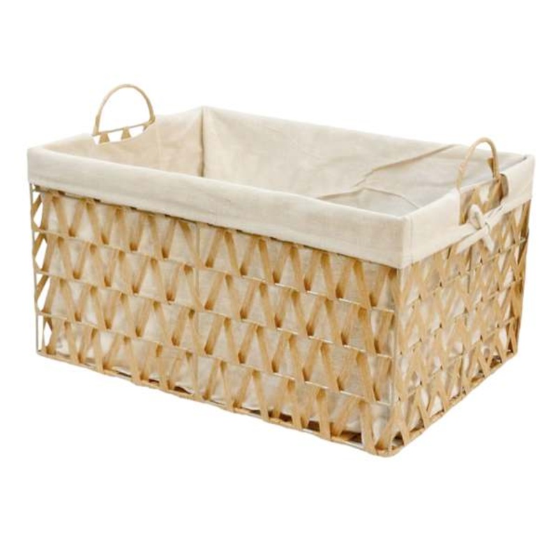 Chevy Natural Rectangle Storage Basket, Large