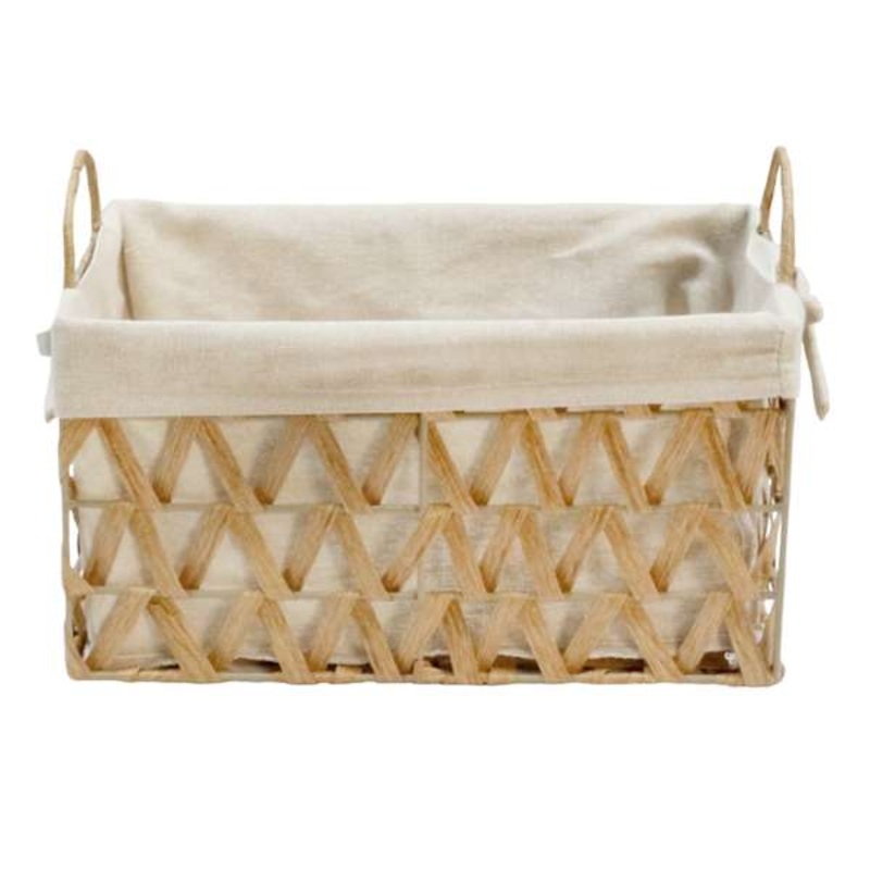 Chevy Natural Wicker Rectangle Storage Basket, Large