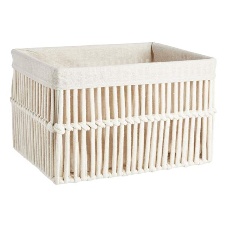 Crosby St. Poly Rope Rectangle Storage Basket, Medium