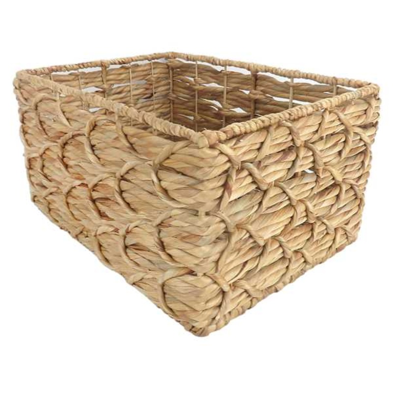 Kai Tall X Weave Rectangle Storage Basket, Large