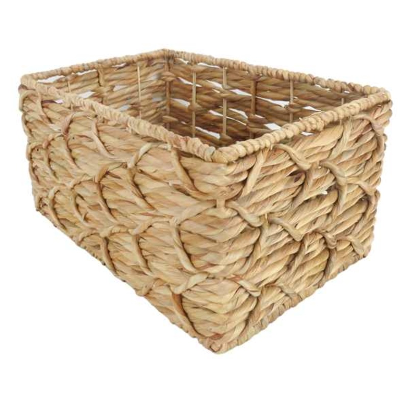 Kai Tall X Weave Rectangle Storage Basket, Medium