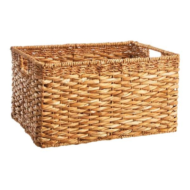 Joan Water Hyacinth Rectangle Storage Basket, Large