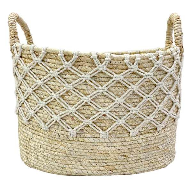 Macrame Maize Basket, Medium