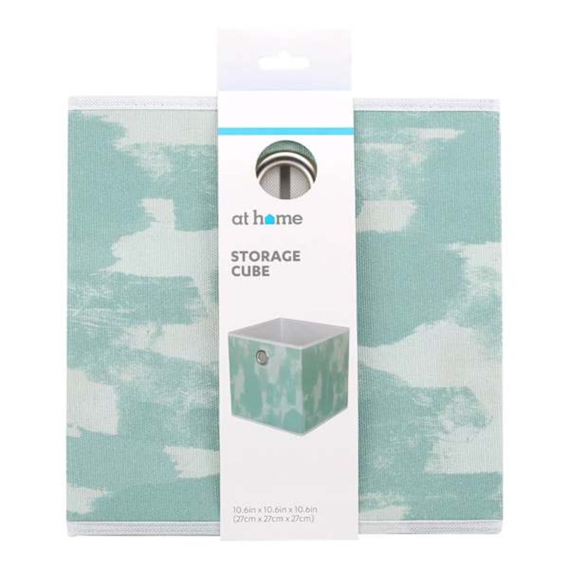 Marble Print Modular Storage Cube, Mint