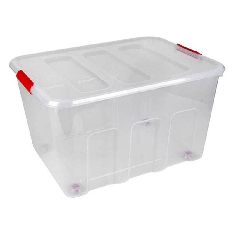 Multipurpose Red Latch Storage Tub Container, 35l