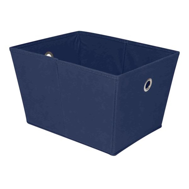Navy Blue Collapsible Tapered Storage Cube, Large