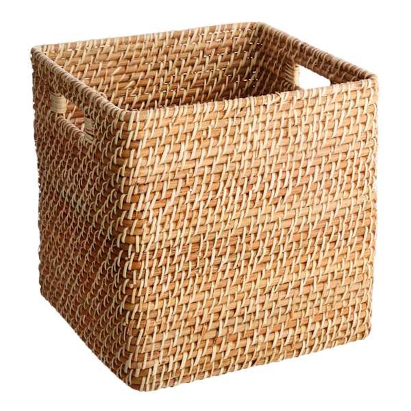 Rattan Modular Storage Cube, 13″