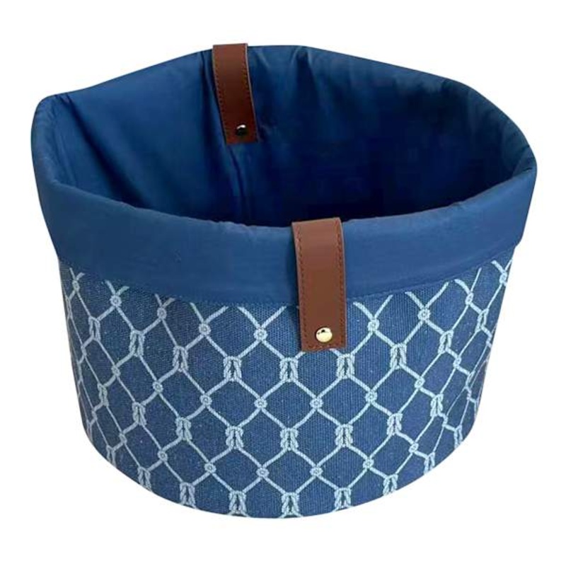 Rope Print Fabric Storage Bin, Medium