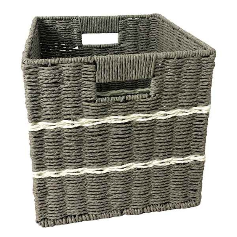 Striped Modular Storage Grey