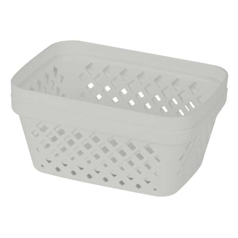 2-Pack Grey Brickor Storage Trays, Small