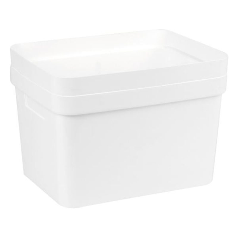2-Pack White Storage Container, 15l