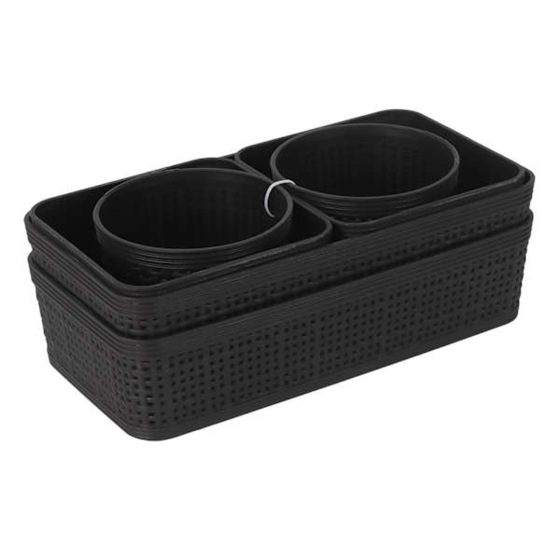 6-Piece Storage Set, Black