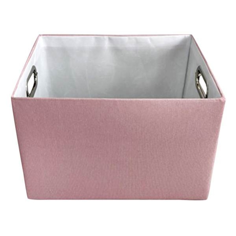 Tiny Dreamers Strawberry Cream Rectangle Fabric Storage Basket, Medium