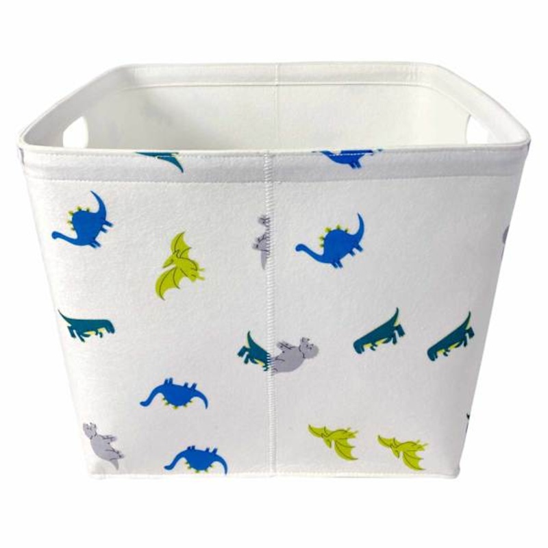 Tiny Dreamers Tapered Felt Dino Storage Basket, Large