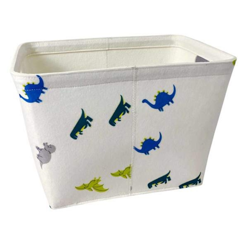 Tiny Dreamers Tapered Felt Dino Storage Basket, Small