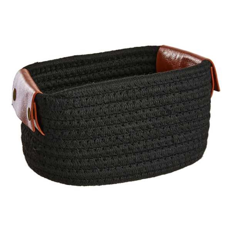 Trist Black Rectangle Bins, Medium