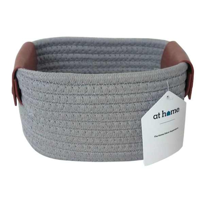 Tristin Grey Rectangle Storage Bins, Medium