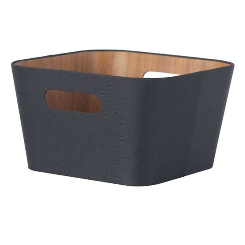 Black Sage & Wood Storage Basket, 8l