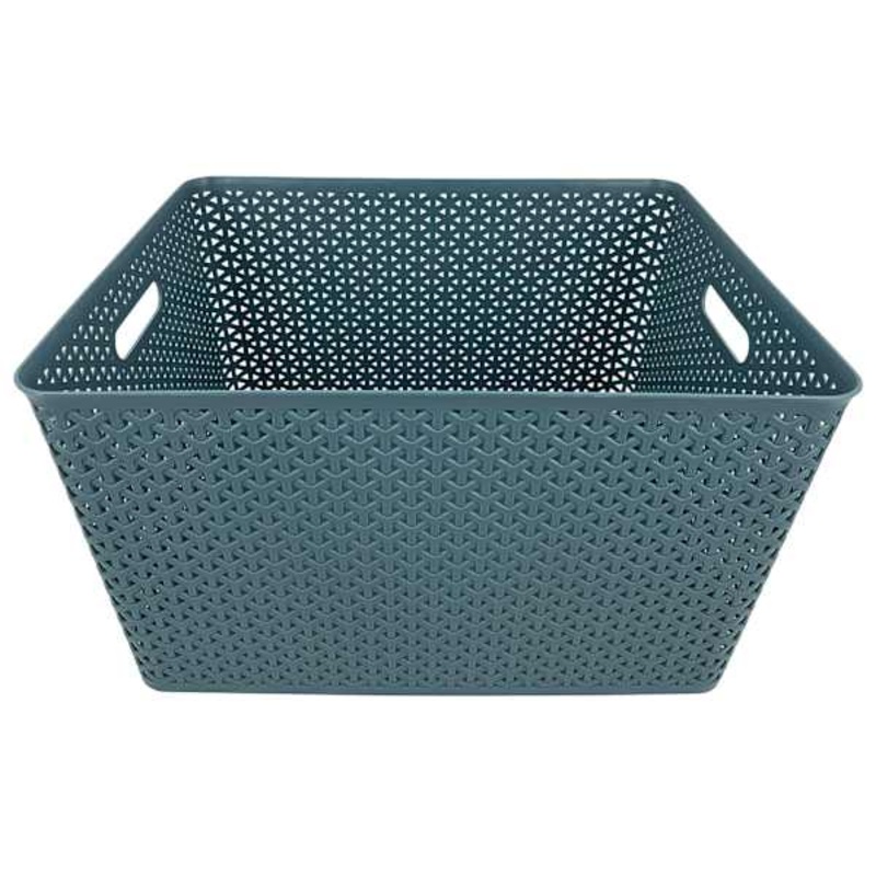 Blue Y-Weave Storage Basket, Extra Large