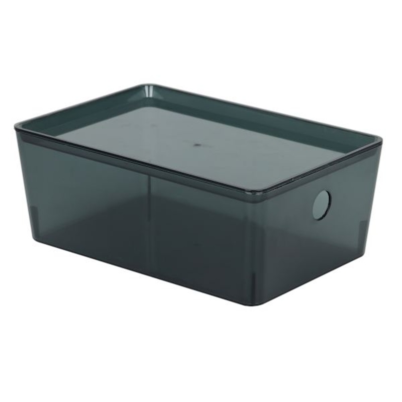 Clear & Black Storage Container, 3.8L