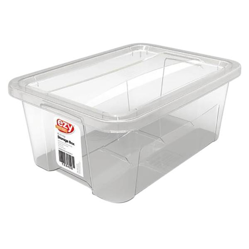 Clear Classic Latch Storage Bin, 8l