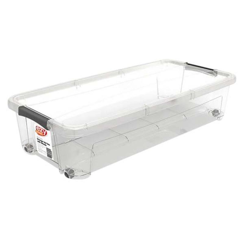 Clear Classic Latch Under Bed Storage Container, 36l