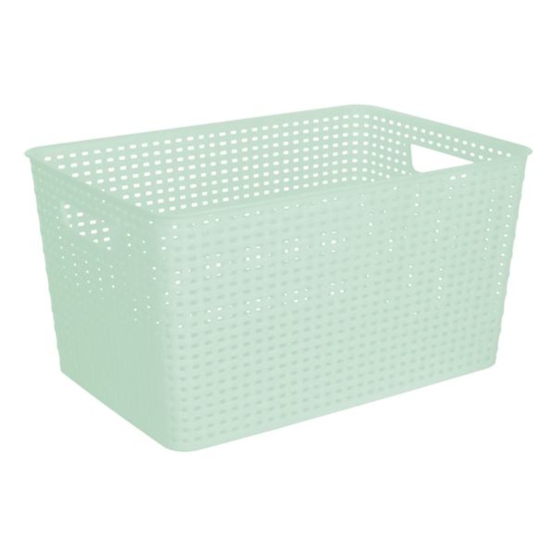 Clear Crossover Weave Basket, Extra Large