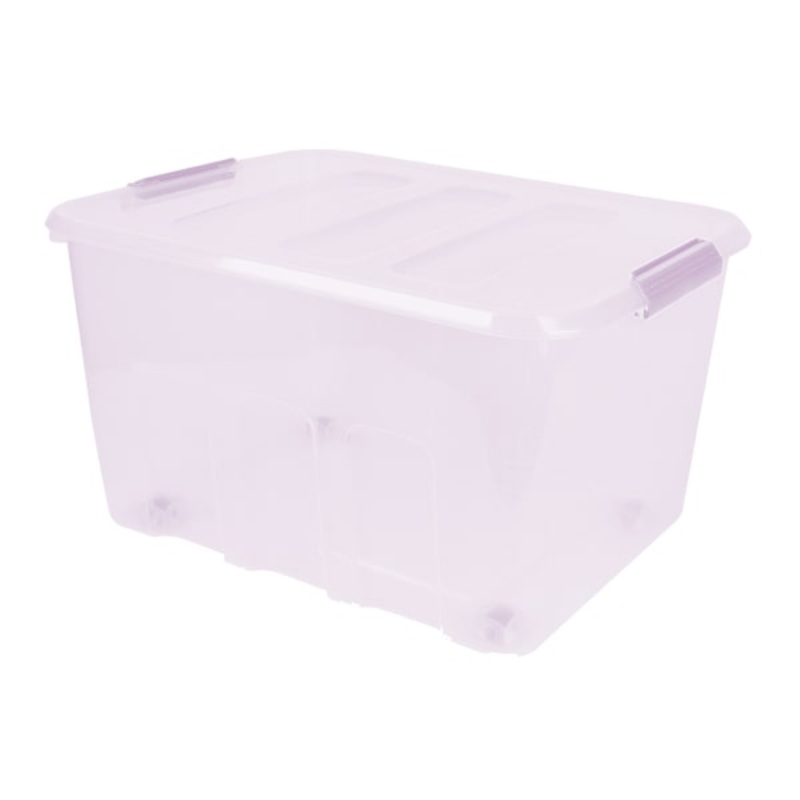 Lavender Storage Tote with Wheels, 52L
