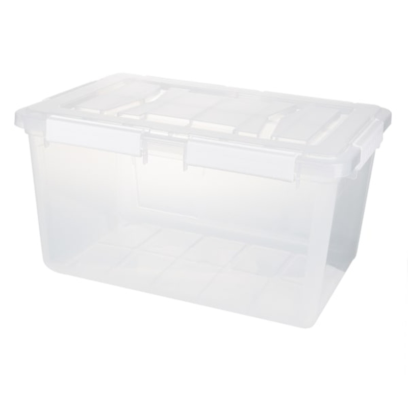 Clear Waterproof Storage Tote, Large