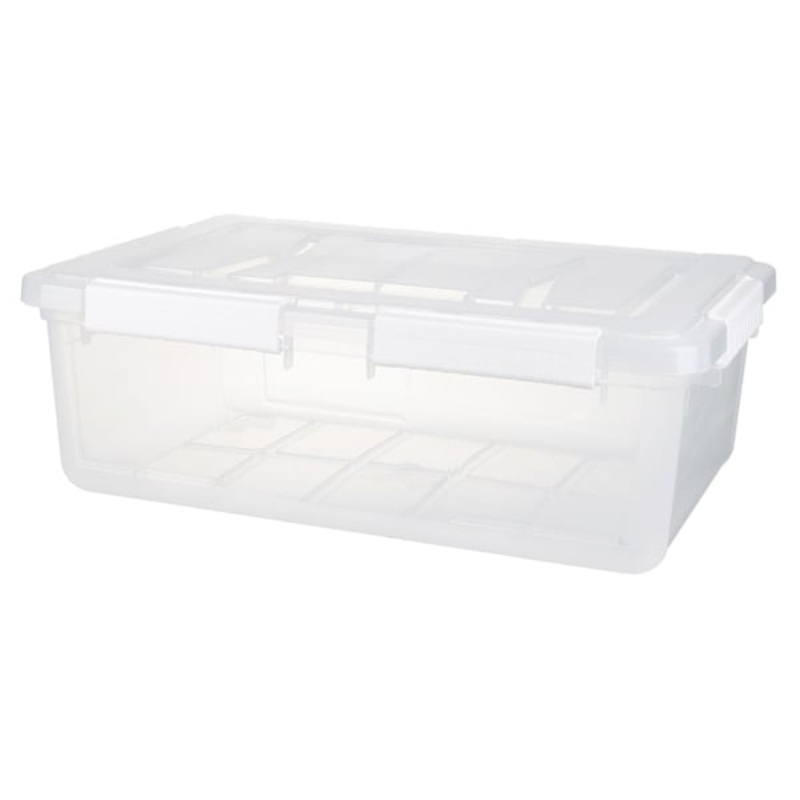 Clear Waterproof Storage Tote, Medium