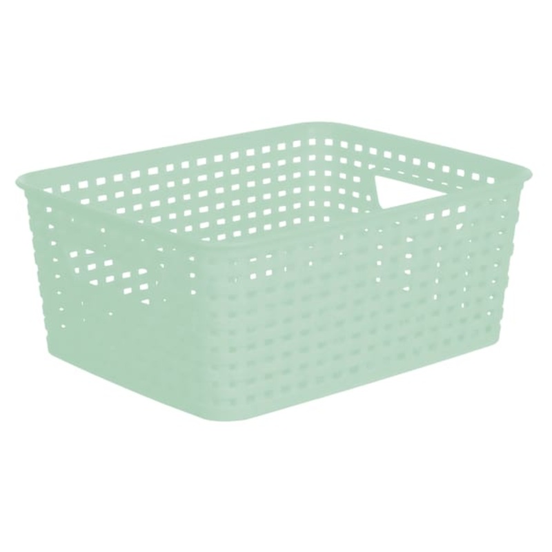 Mint Crossover Weave Storage Basket, Small