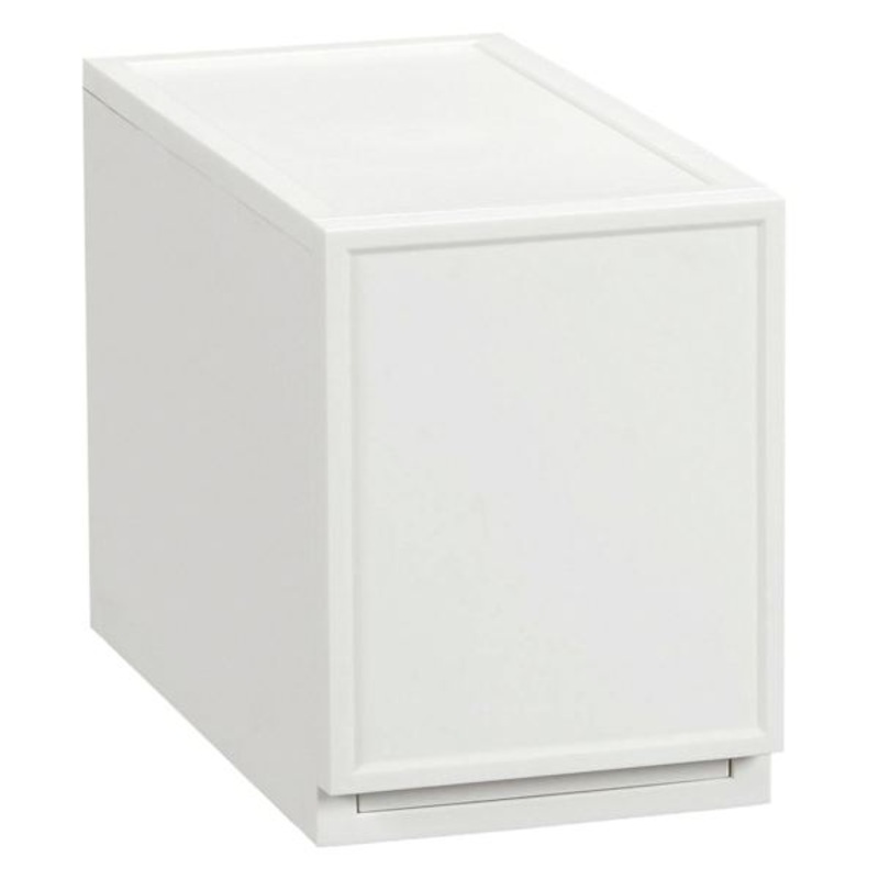 Plastic Pull Out Storage Cube, White