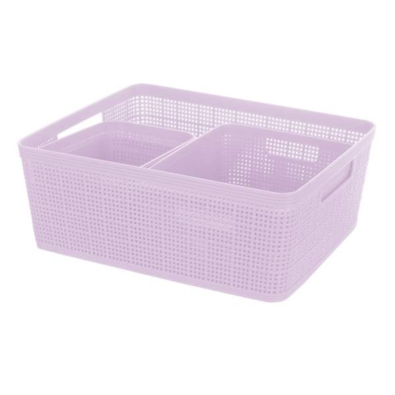 Set of 5 Lavender Storage Baskets