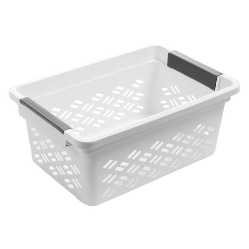 White Brickor Stacking Basket, Small